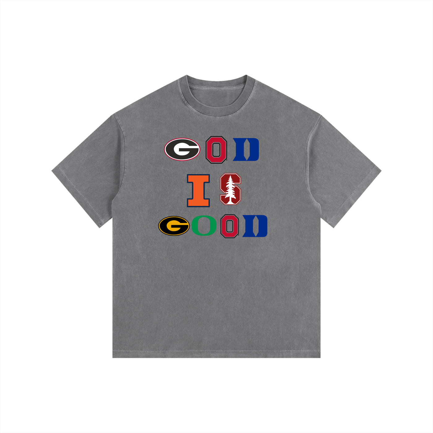Vintage Washed Oversized Cotton T-Shirt