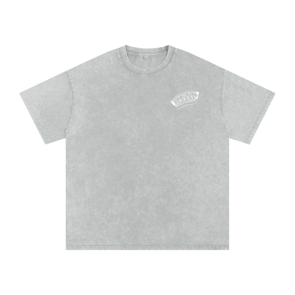 Snow Washed Oversized Cotton T-Shirt